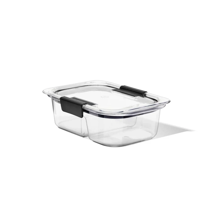 Divided Meal Prep Food Storage Container - Clear