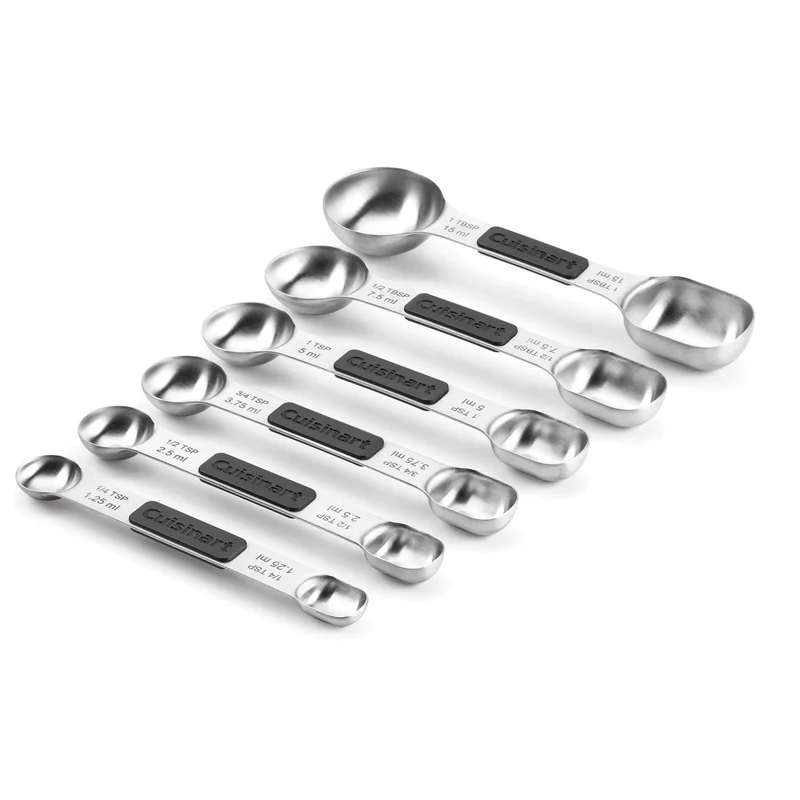 Stainless Steel Magnetic Measuring Spoon Set - 6 Pieces