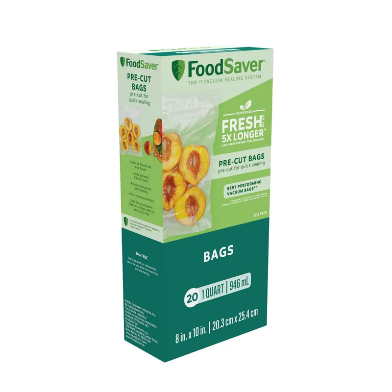 Quart Vacuum Sealer Bags - 1 Quart, 20 Count