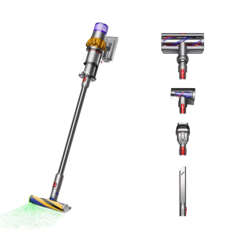 V15 Detect Total Clean Extra Cordless Vacuum - Yellow/Nickel