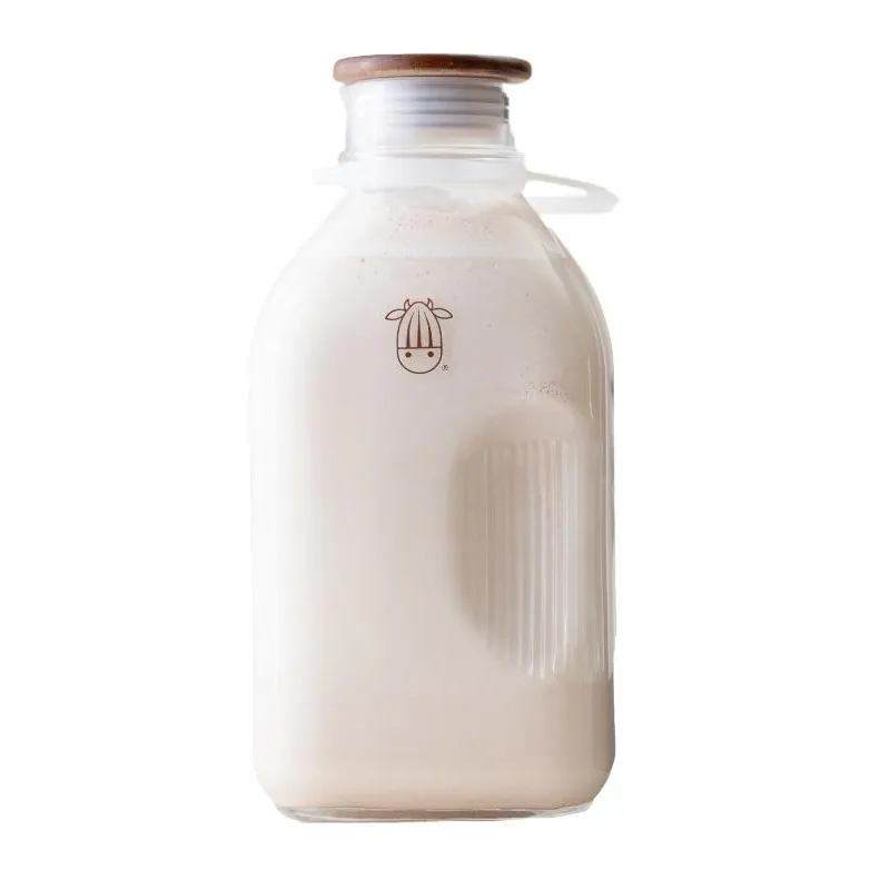 60oz Glass Milk Jug with Easy-Pour Spout