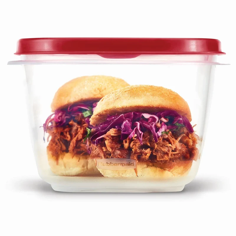 EasyFindLids 24 Piece Food Storage Containers Variety Set, Red