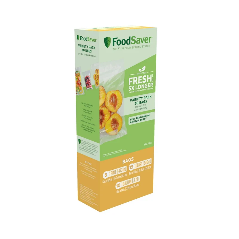 Vacuum Sealer Bags Variety Pack - 6" Width