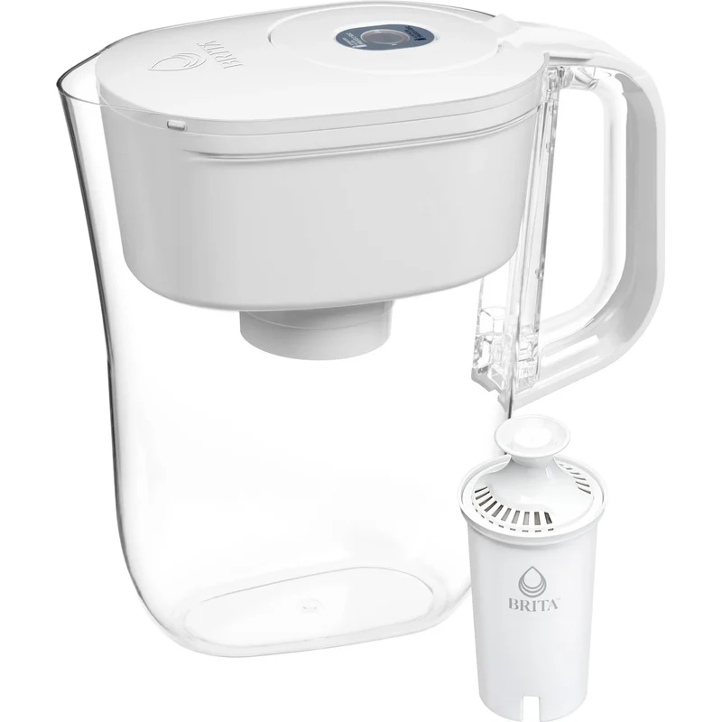 6-Cup Water Pitcher Dispenser - White