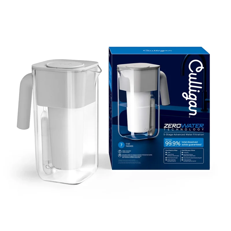 7 Cup Water Filter Pitcher - BPA-Free Plastic