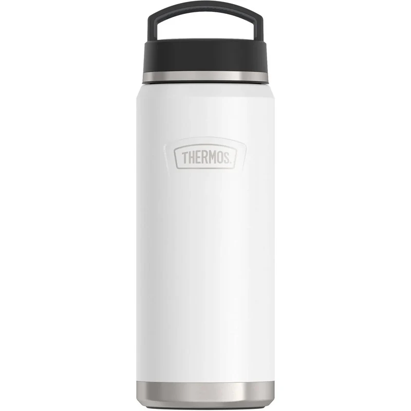 40oz Stainless Steel Wide Mouth Hydration Water Bottle - White