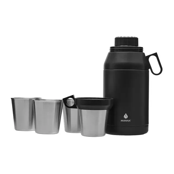 64oz Insulated Stack Jug with 4 Stainless Steel Cups