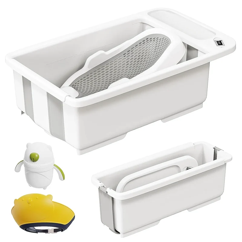 Collapsible Baby Bathtub - Grey