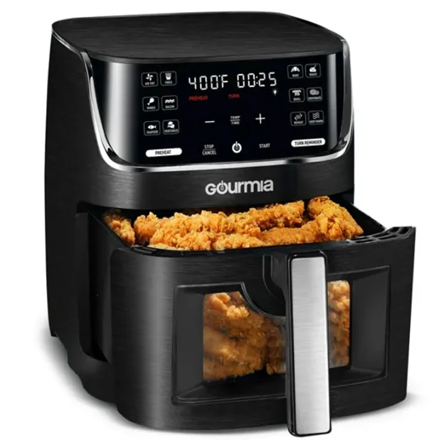 Digital Window Air Fryer with 12 One-Touch Presets - 8 Qt