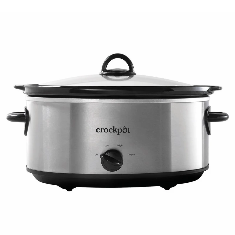7qt Manual Slow Cooker - Stainless Steel