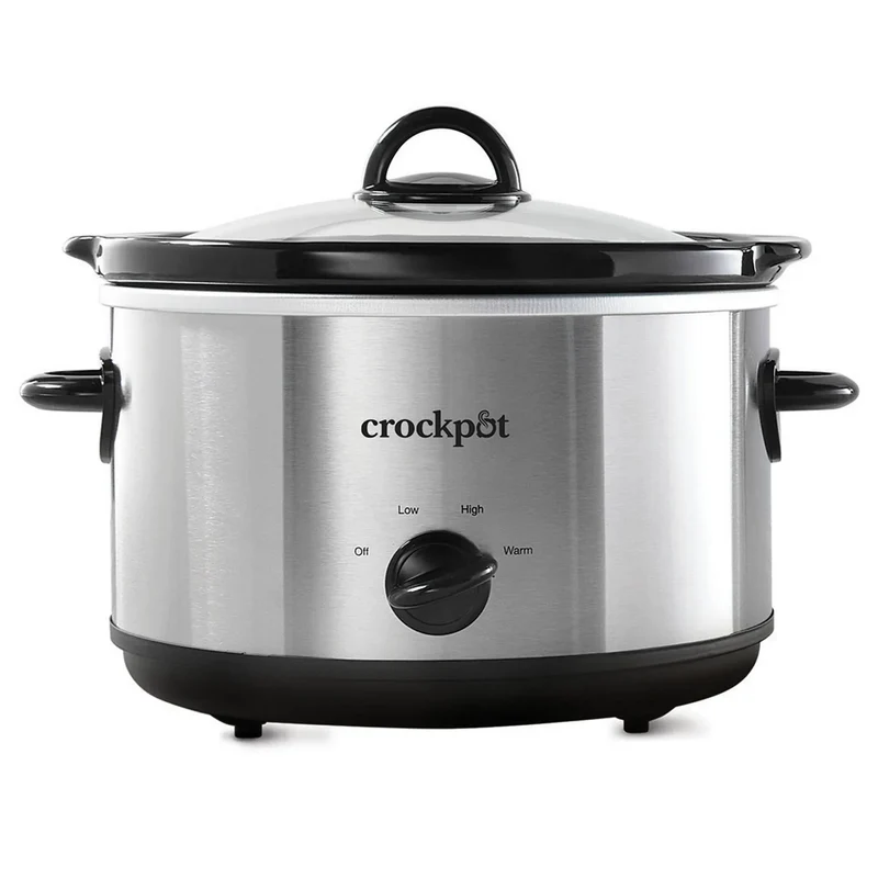 4.5-Quart Manual Slow Cooker - Silver