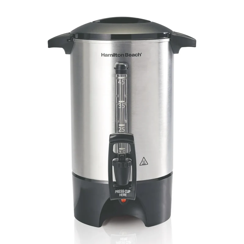 45-Cup Coffee Urn and Hot Beverage Dispenser - Stainless Steel