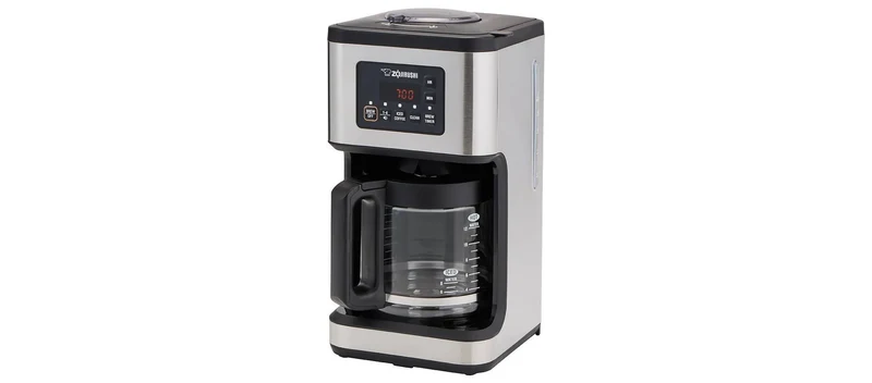 Dome Brew Programmable Coffee Maker EC-ESC120 Stainless Black: 12-Cup Drip Machine with Timer & Glass Carafe