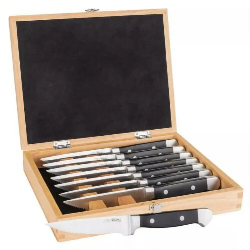 Viking 8-Piece Steakhouse Knife Set with Storage Box