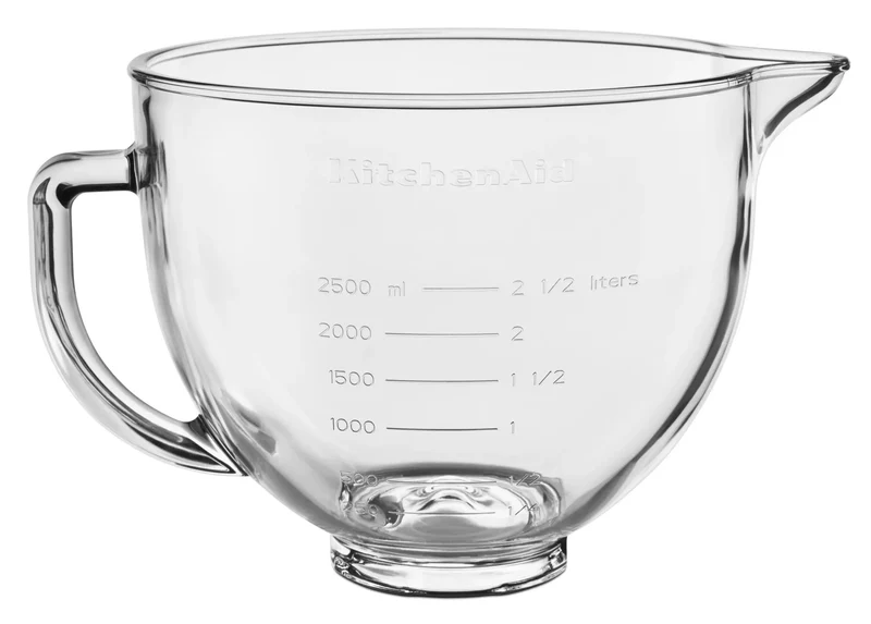 5-Quart Tilt-Head Glass Bowl - Clear