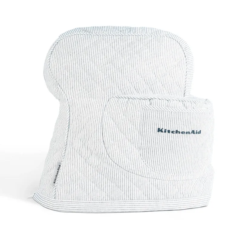 KitchenAid Stand Mixer Cover - 14"x18" Ticking Stripe Blue