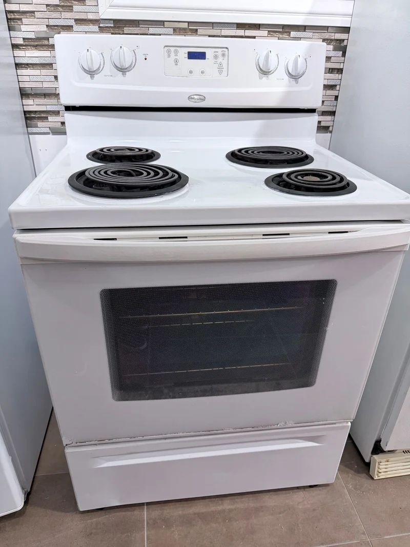 Cuisinière 30po Blanc | WERE3000SQ - Whirlpool *** USAGÉ ***