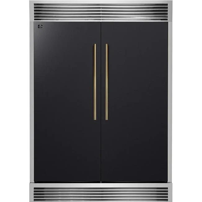 Forno Réfrigérateur/congélateur convertible encastré de 60 pouces, 27,2 pi. cu. avec kit de finition FFFFD1722-60SG-BLK