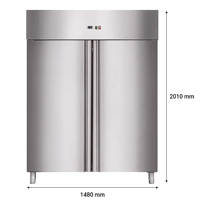 RVS Koelkast GN2/1 1400L 2 Deurs | Mi Gastro