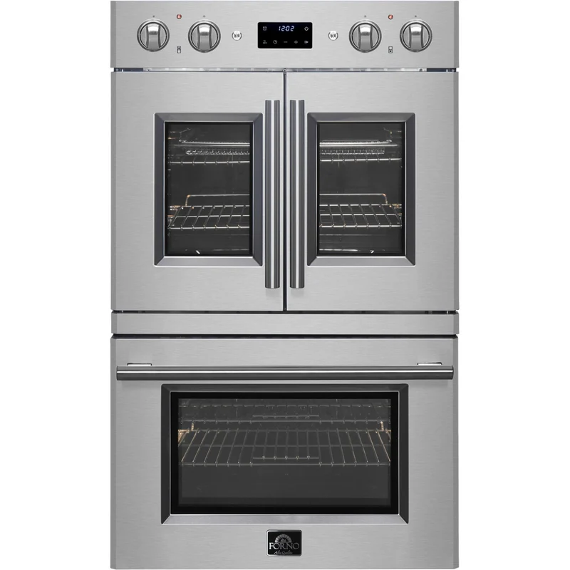 Forno Four mural double encastré de 30 pouces et 7,36 pi. cu. avec convection véritable double FBOEL1340-30