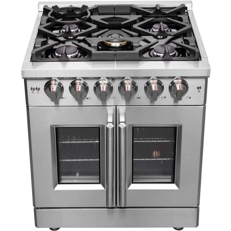 Forno Cuisinière amovible biénergie de 30 pouces avec 5 brûleurs FFSGS6439-30