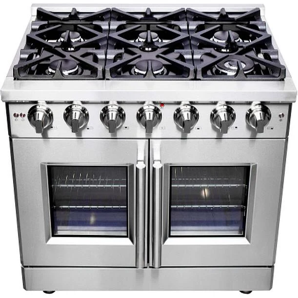 Forno Cuisinière amovible à biénergie de 36 pouces avec technologie convection véritable FFSGS6325-36