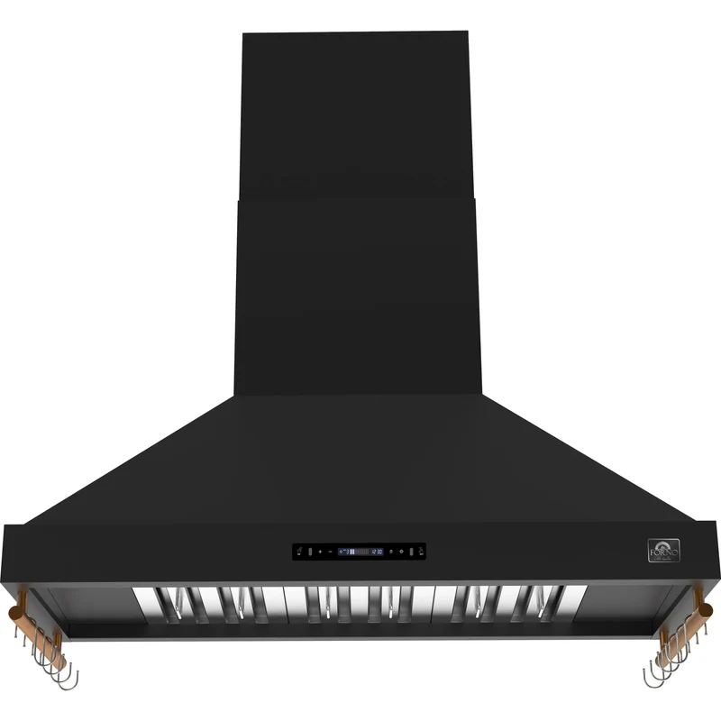 Forno Hotte murale Venezia de 48 po avec commandes tactiles et filtres à chicanes FRHWM5503-48BLK
