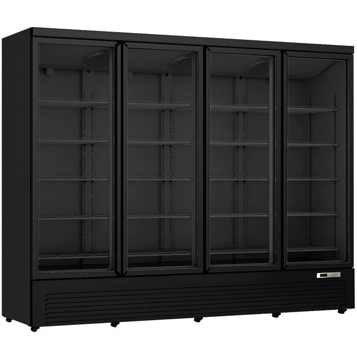 Koeling 250cm | 2248L | 4 Glasdeuren | Horeca Display Koelkast