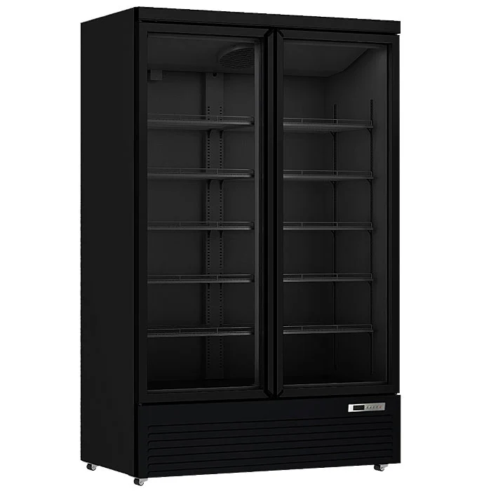 Koeling 125cm | 1081L | 2 Glasdeuren | Horeca Display Koelkast