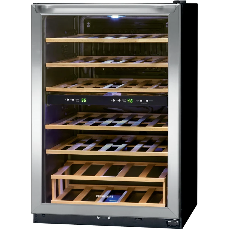 Frigidaire Refroidisseur à vin de 45 bouteilles avec 2 zones de température FRWW4543AS