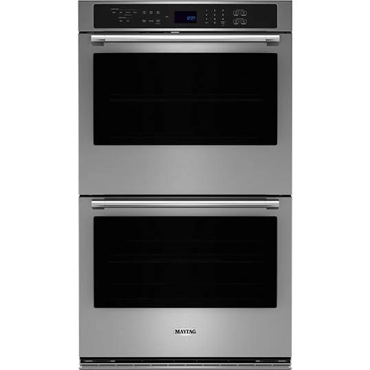 Maytag Four mural encastrable double de 30 pouces, 10 pi. cu. avec technologie convertion véritable EvenAir™ MOED4030TZ