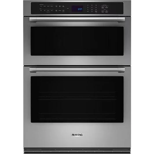 Maytag Four mural combiné avec micro-ondes encastrable de 30 pouces, 6,4 pi. cu. et convection véritable EvenAir™ MOEC4030TZ