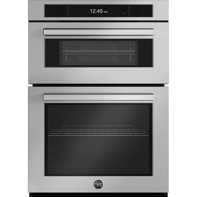 Bertazzoni Four mural combinaison avec four micro-ondes rapide de 30 pouces, 6,4 pi. cu. FPRO30COSTX