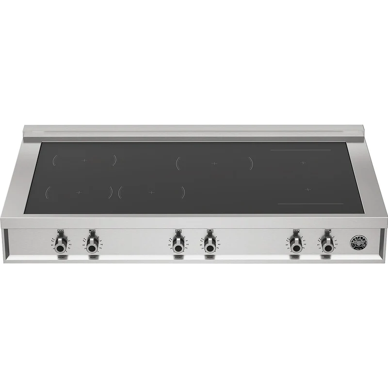 Bertazzoni Dessus de cuisinière à induction de 48 pouces avec 6 éléments PRO48RT6IXT