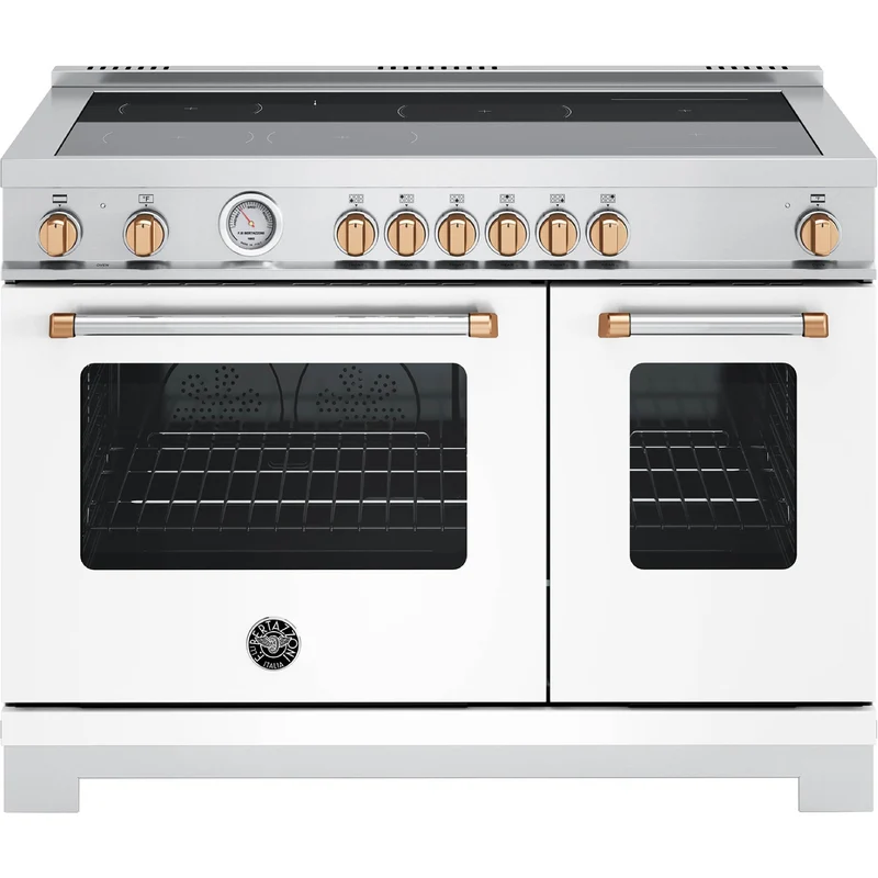 Bertazzoni Cusinière autoportante à induction de 48 pouces avec 6 éléments MAS486INMBG