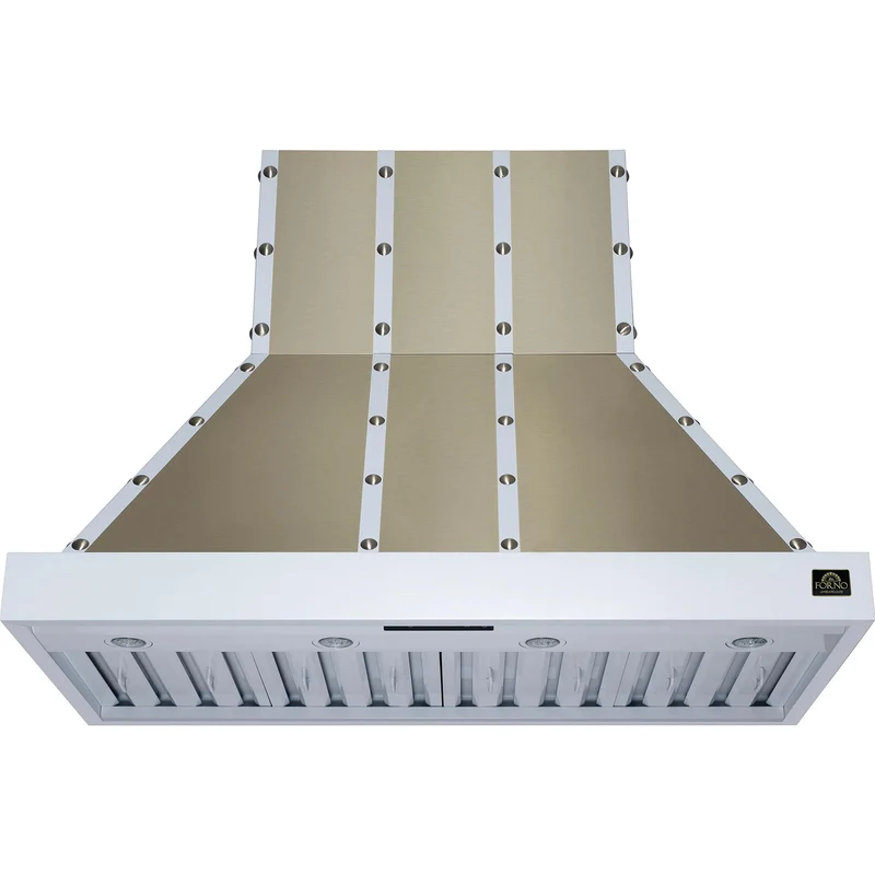 Forno Hotte de cuisinière Valente de 48 pouces FRHWM5099-48CPWHT