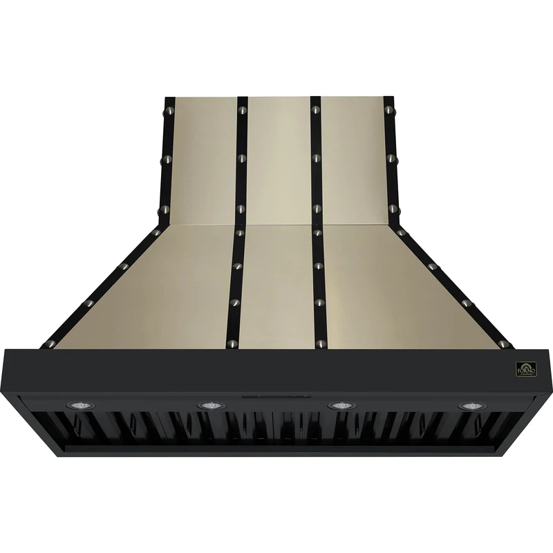 Forno Hotte de cuisinière Valente de 48 pouces FRHWM5099-48CPBLK