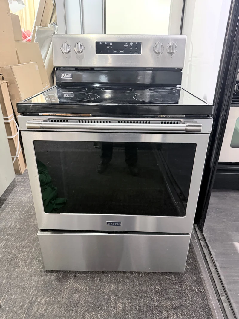 Cuisinière 30po Inox. Vitrocéramique | YMER6600FZ0 - Maytag *** USAGÉ ***