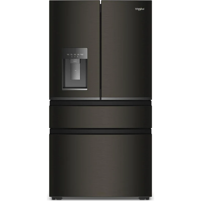 Whirlpool Réfrigérateur quatre portes avec porte à deux battants de 36 pouces, 21,86 pi. cu avec système d'eau et de glaçons WRMC7036RV