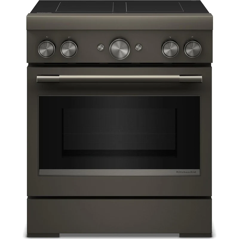 KitchenAid Cuisinière autoportante à induction de 30 pouces avec 4 éléments KFIS930SBE