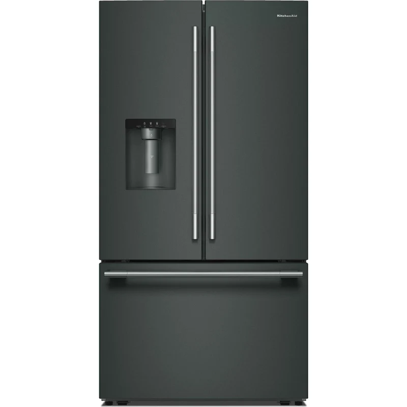 KitchenAid Réfrigérateur trois portes avec porte à deux battants de 36 pouces, 30 pi. cu. avec système distributeur d'eau et de glaçons KRFF436SJP