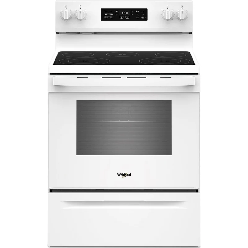Whirlpool Cuisinière électrique de 30 po avec technologie de cuisson à air et nettoyage à la vapeur YWFES4530SW