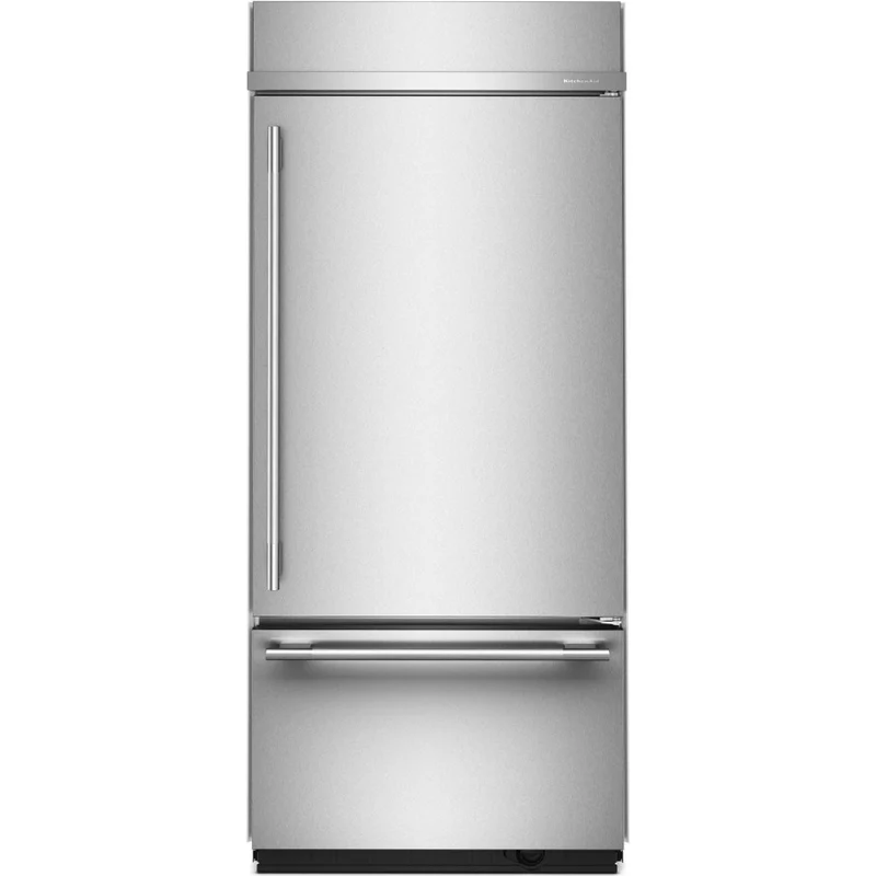 KitchenAid Réfrigérateur à congélateur inférieur intégré de 36 pouces, 20,8 pi. cu. KBBR336SPS