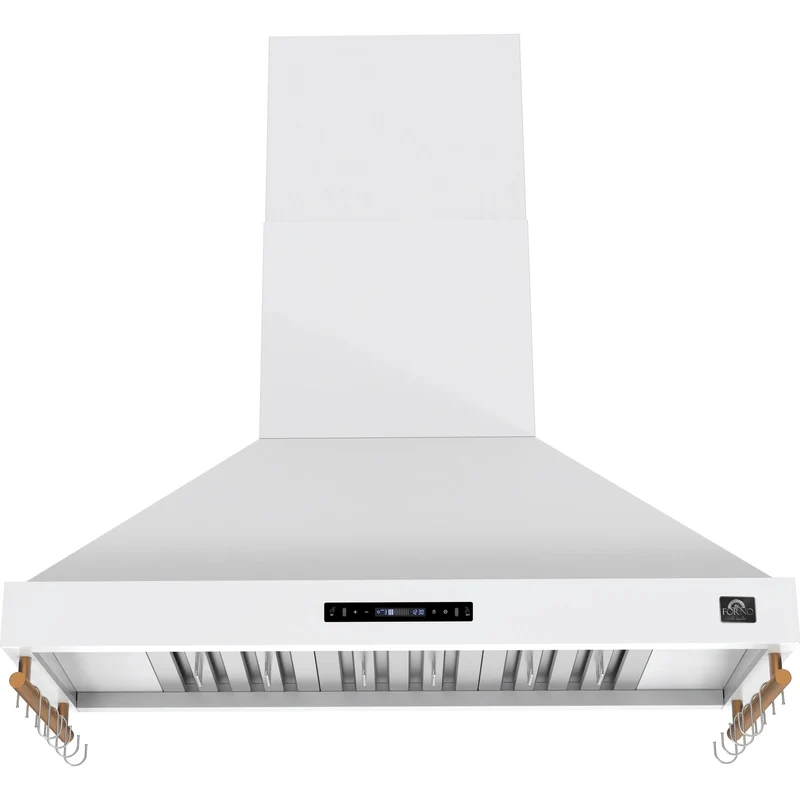 Forno Hotte murale Venezia de 48 po avec commandes tactiles et filtres à chicanes FRHWM5503-48WHT