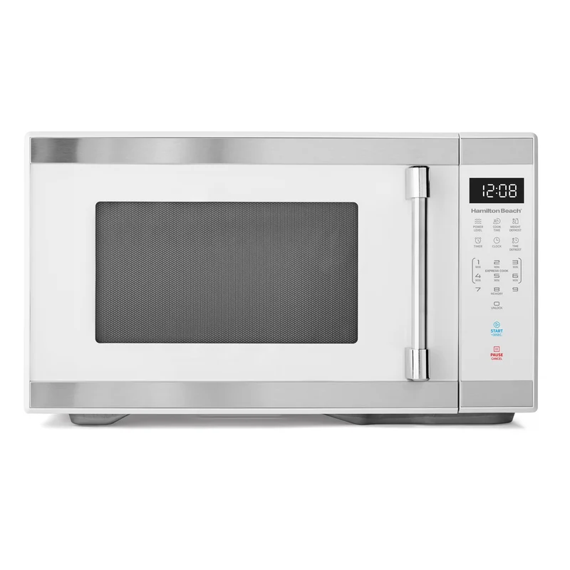 Micro ondes de comptoir de 1000 Watts Blanc et inox. 1.1pi³ Hamilton Beach HB8436127995-01 [BOITE OUVERTE]