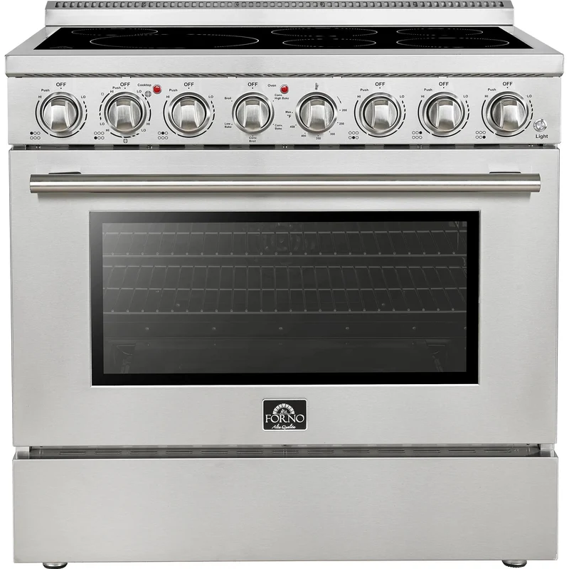 Forno Cuisinière autoportante électrique de 36 pouces avec technologie convection véritable européenne FFSEL6011-36