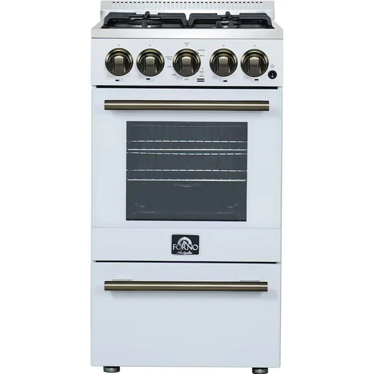 Forno Cuisinière à gaz autoportante Lamazze de 20 po FFSGS6265-20WHT
