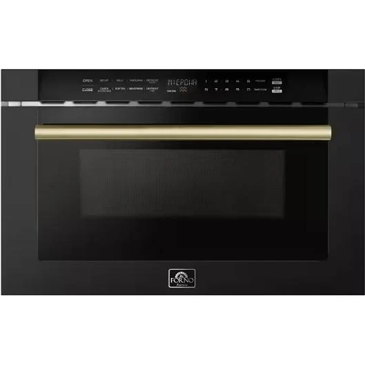 Forno Four à micro-ondes tiroir de 24 po, 1,2 pi cu FMWDR3000-24BLK