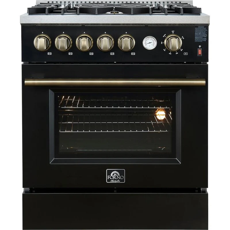 Forno Cuisinière amovible à gaz de 30 pouces avec technologie convection FFSGS6274-30BLK