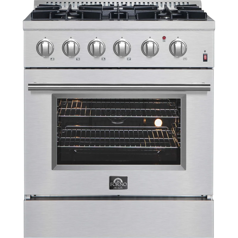 Forno Cuisinière autoportante à bi-énergie de 30 pouces avec technologie convection européenne véritable FFSGS6197-30